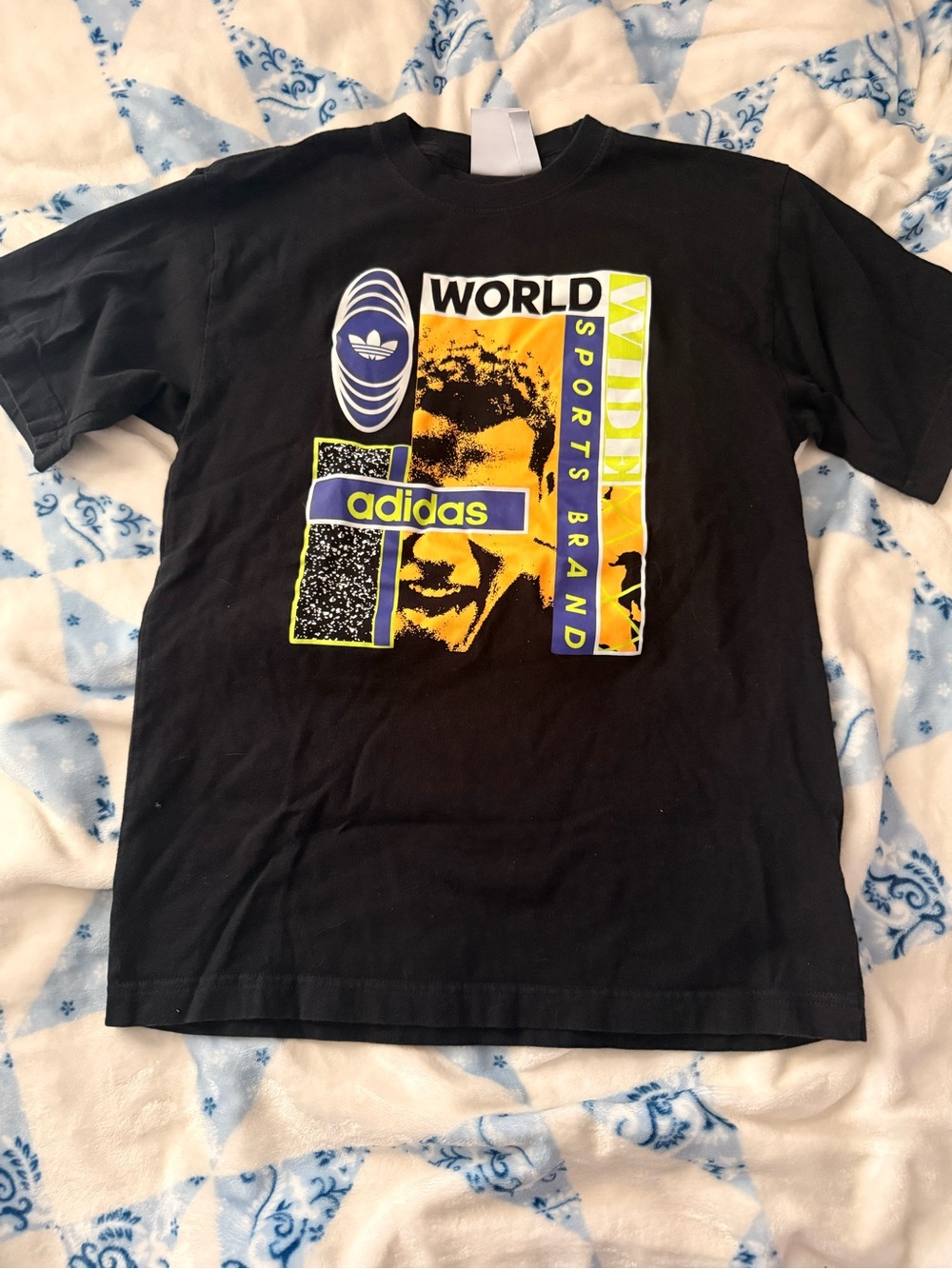 black adidas graphic tee